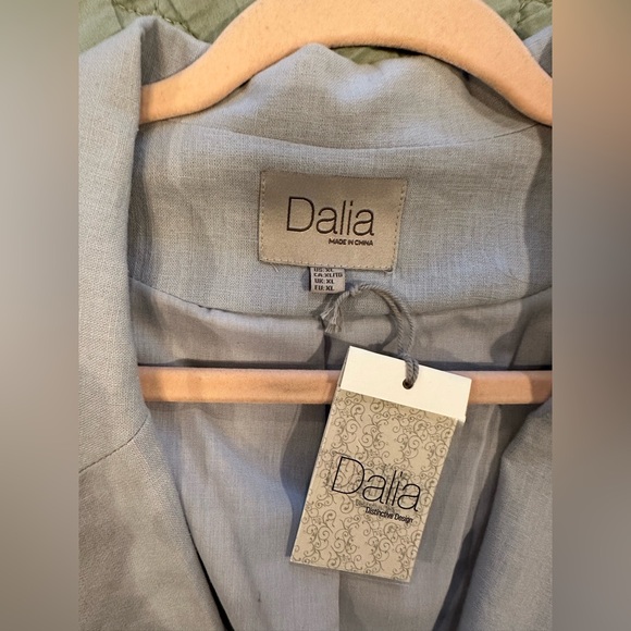 Dalia Women's Soft Blue Suit Jacket - Picture 2 of 4